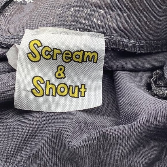 Scream & Shout Girls Aztec Pattern Skirt L Gray With Zipper & Pockets - Picture 3 of 12